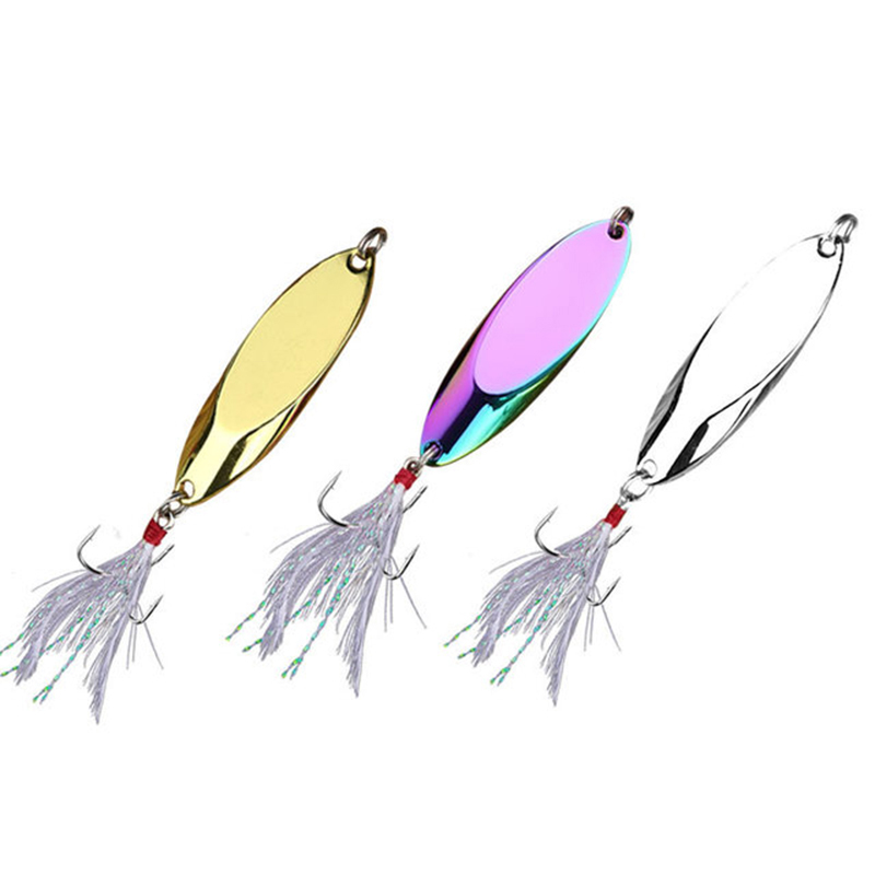1pc 2.5g-35g 금속 스푼 루어 샤프 트레블 훅 - Fishing Hook Treble 리뷰 및 가격