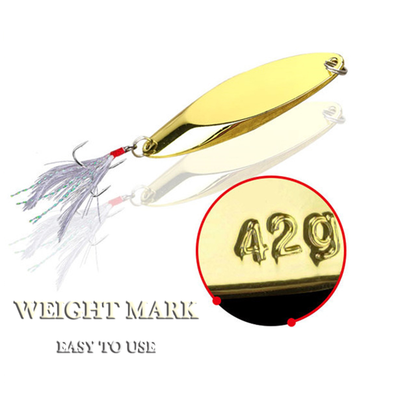 1pc 2.5g-35g 금속 스푼 루어 샤프 트레블 훅 - Fishing Hook Treble 리뷰 및 가격