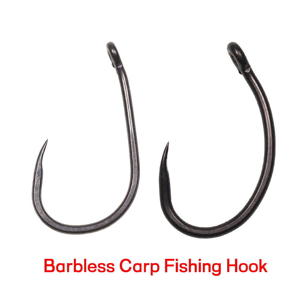 50개입 무광 블랙 잉어 낚시 바브리스 훅 다운 벤트  - Fishing Hook Assortment 리뷰 및 가격