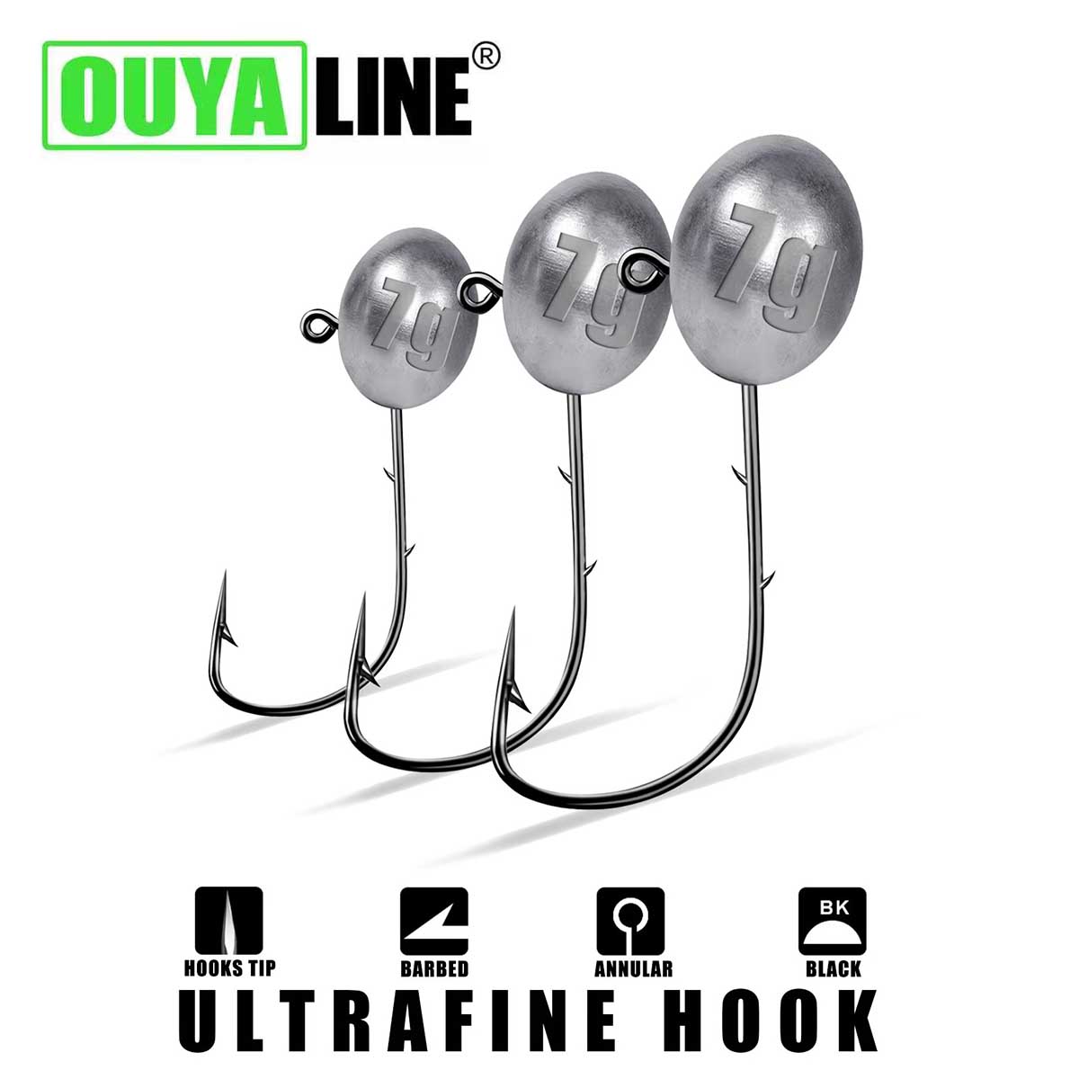 지그 헤드 후크 1X Rockfish Ajing 낚시  - Fishing Hook Offset 리뷰 및 가격