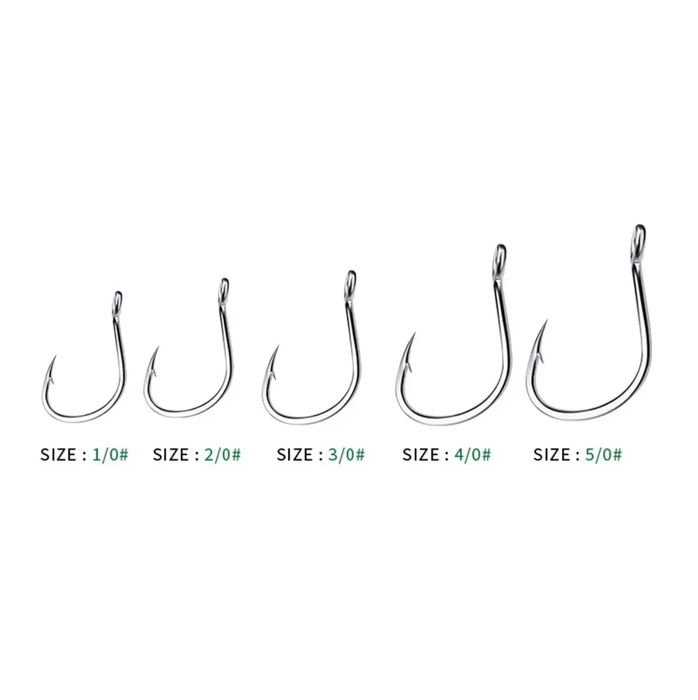 링 아이 Fishhooks 낚시 후크 실버 가시 서클  - Fishing Hook Offset 리뷰 및 가격