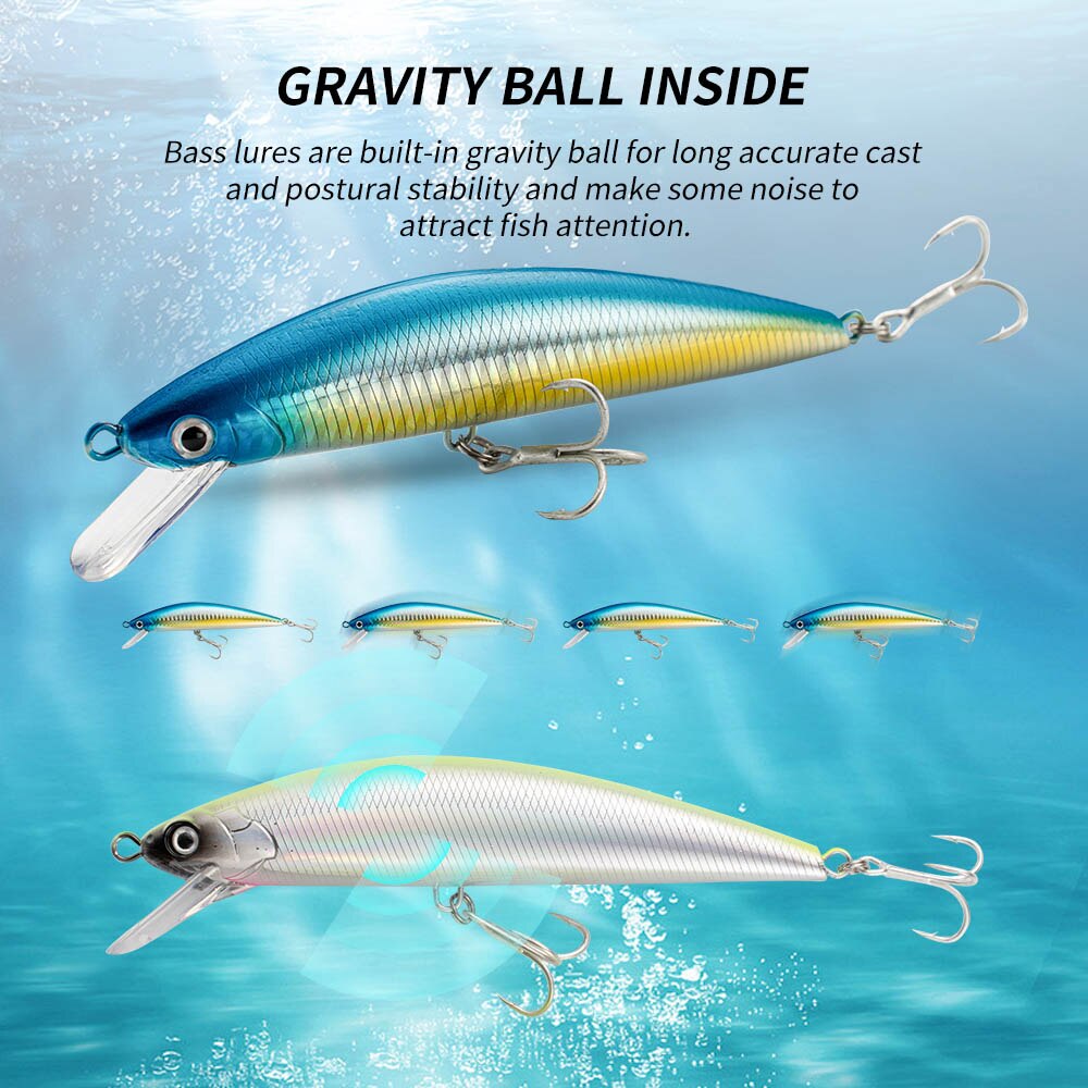 싱킹 미노우 무게추 시스템 낚시 루어, 하드 루어 페스 - Fishing Hook Treble 리뷰 및 가격